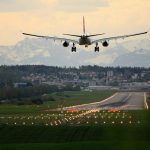 Plan landing on runway