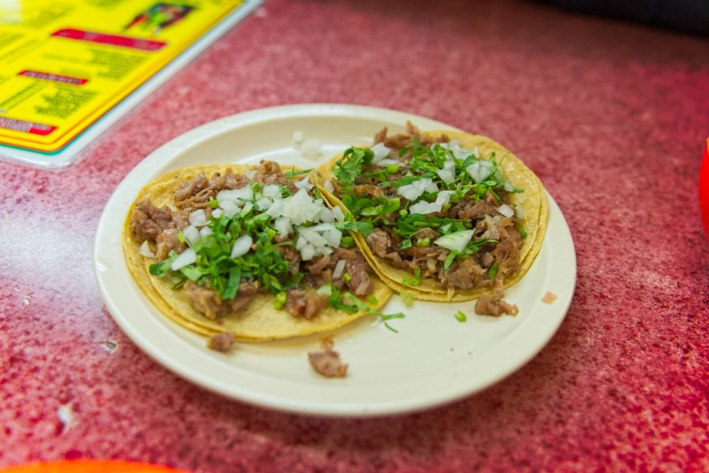 Suadero Tacos at El Pastorcito