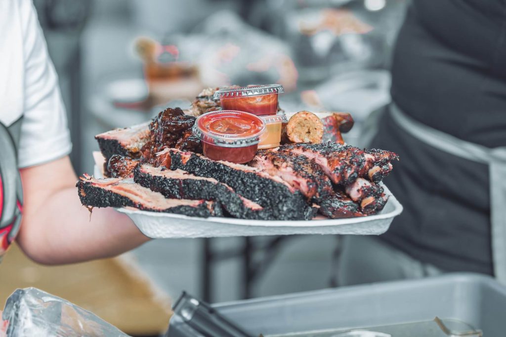 Plate of bbq