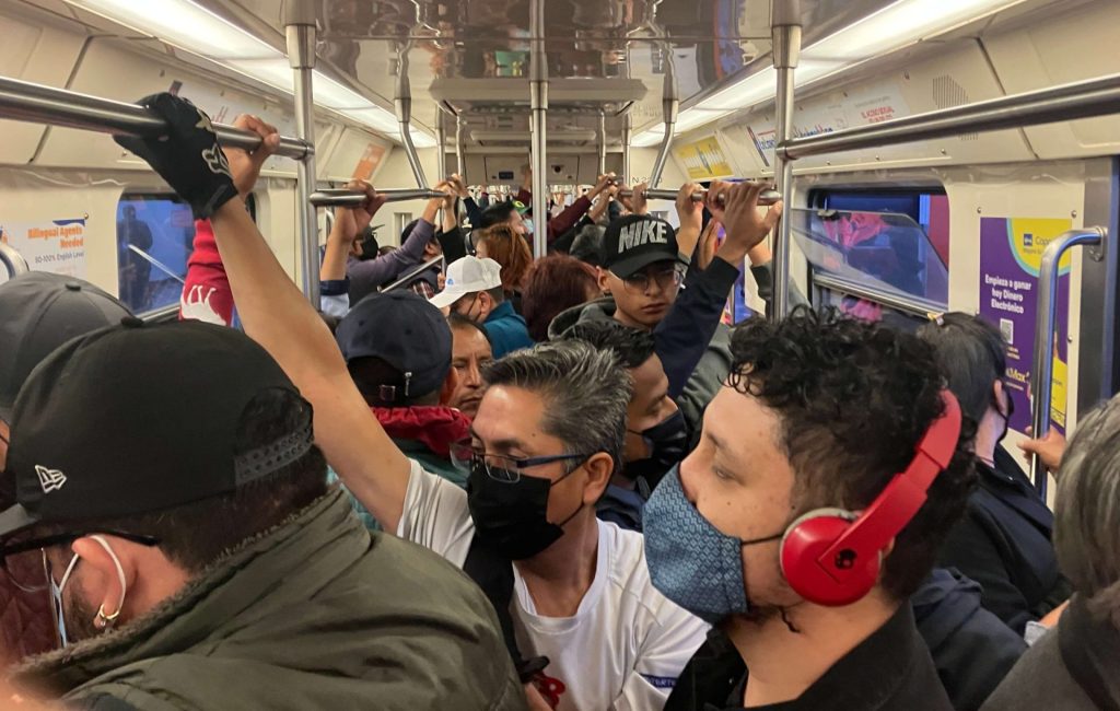 crowded metro