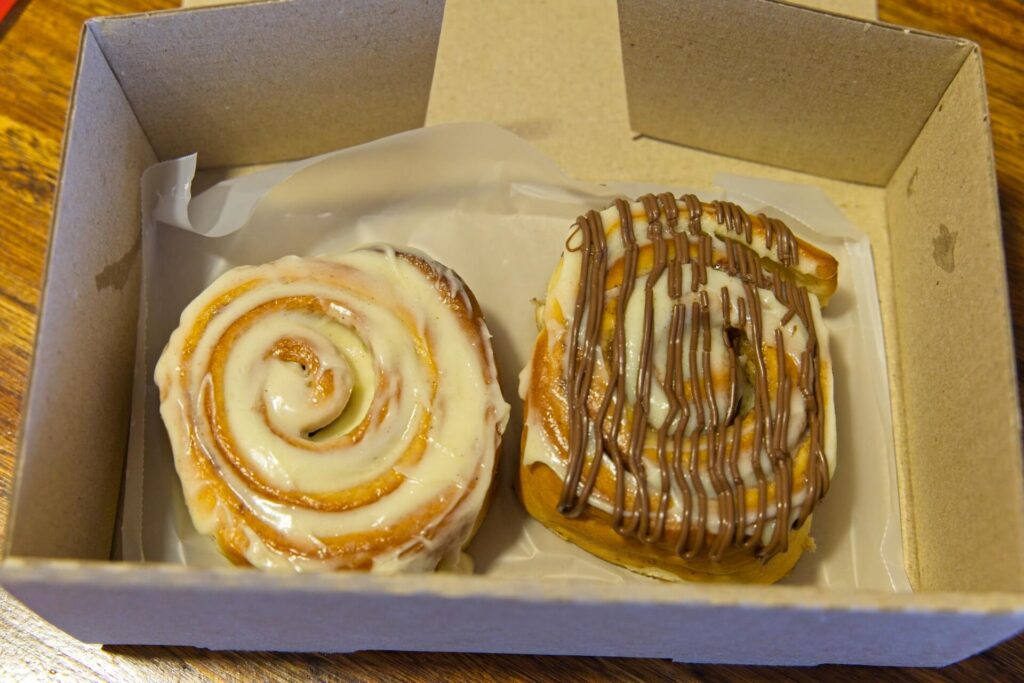 The Classic and Nutella Cinnamon Rolls At Cinna & Co 