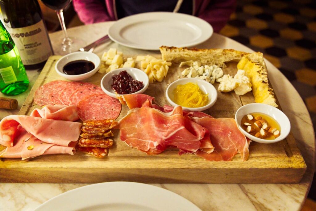 Charcuterie Board At Emilia Grace, one of the best restaurants in Bogota