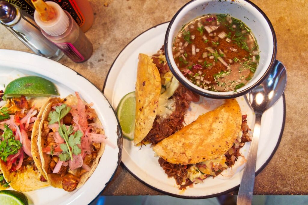 Birria Tacos At Insurgents Taco Bar