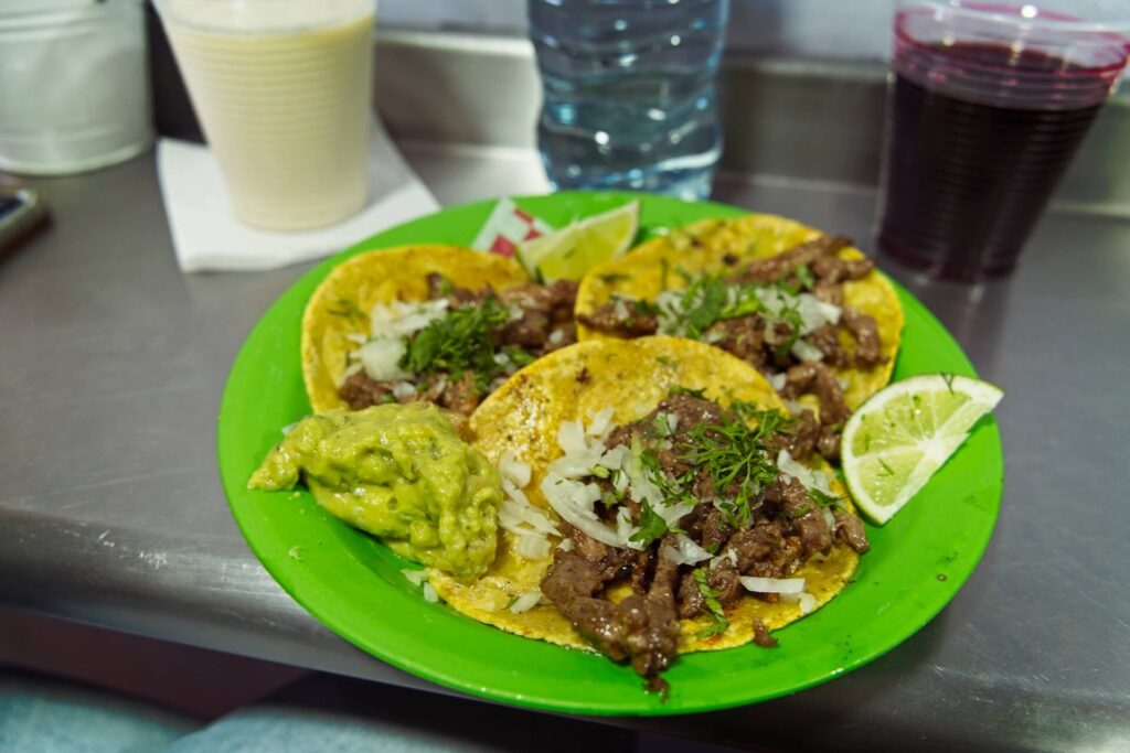 Skirt Steak Tacos At La Lupita de Cletus