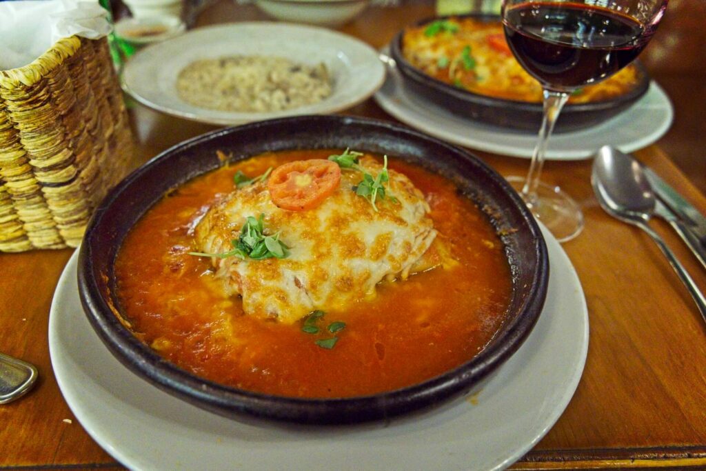 Lasagna At Trattoria de la Plaza