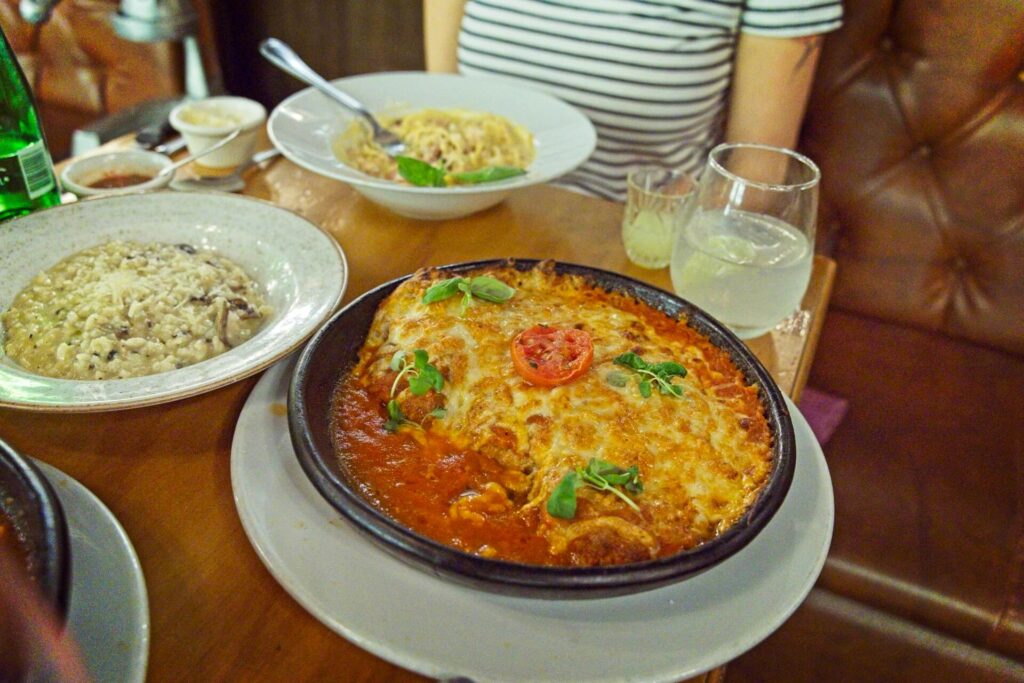 Chicken Parm At Trattoria de la Plaza