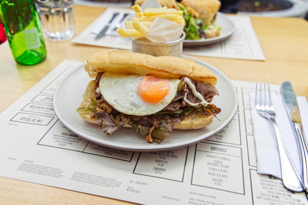 Steak and Egg Sandwich At Masa 70