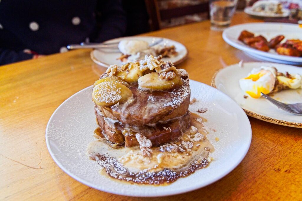 Bananas Foster French Toast At Duo
