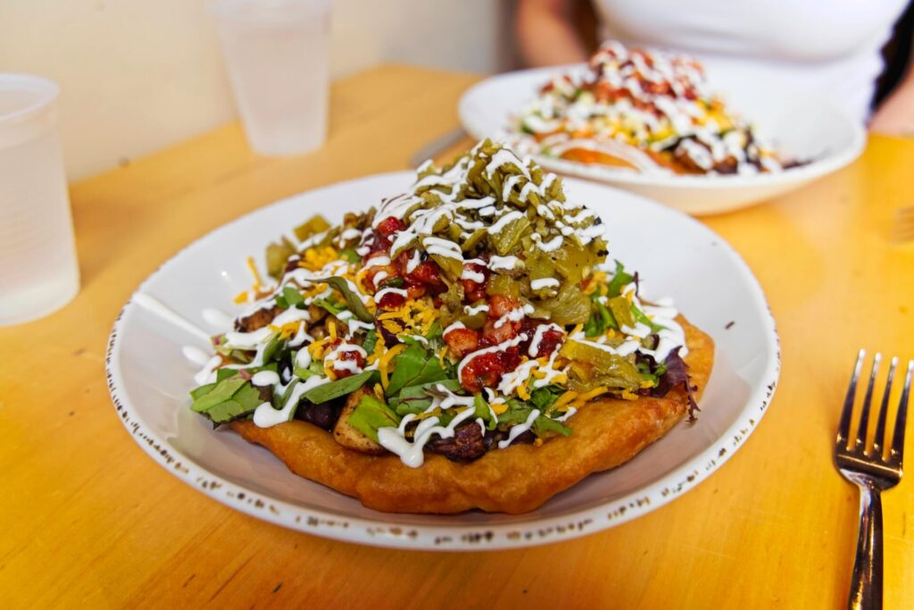 The Triple D Indian Taco At Tocabe