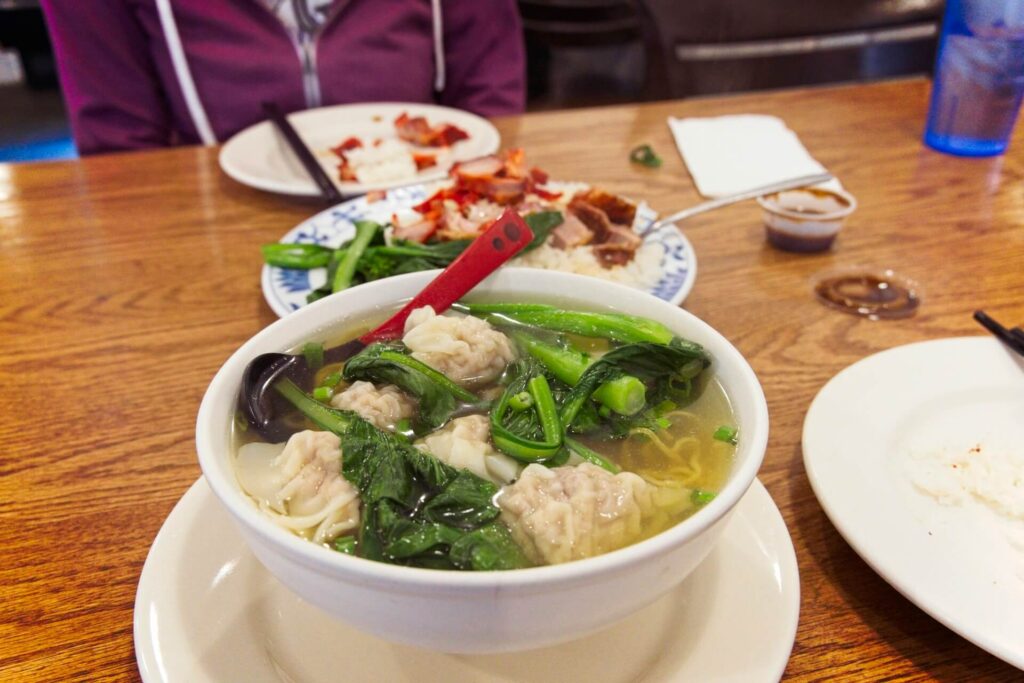 Shrimp Dumpling Noodle Soup At Hong Kong BBQ