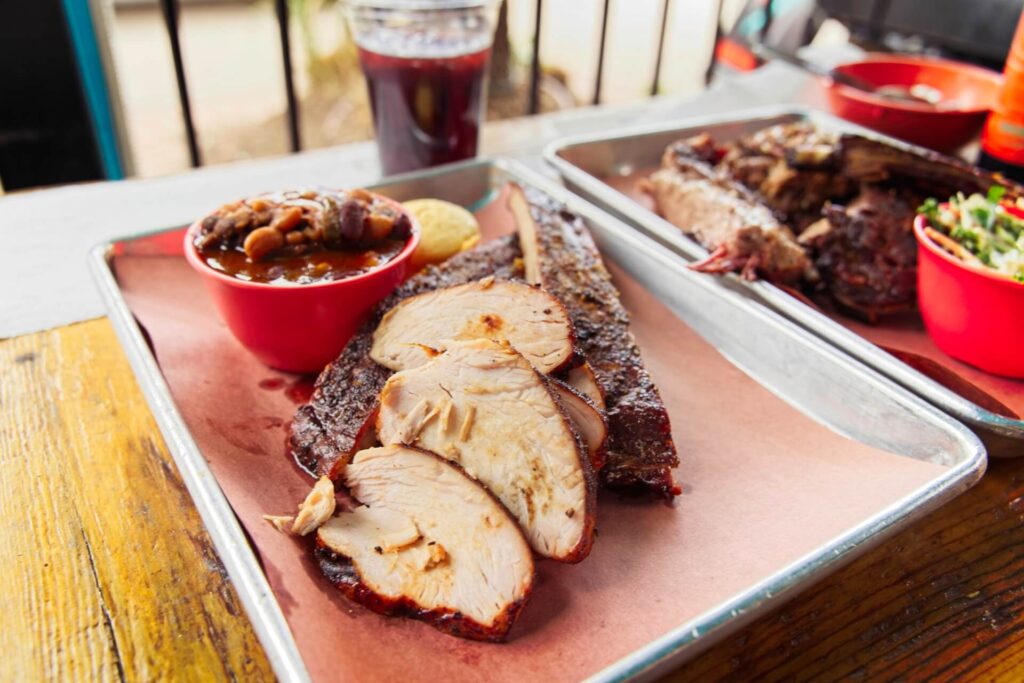 Smoke Turkey And Pork Ribs At The Roaming Buffalo Barbecue In Denver