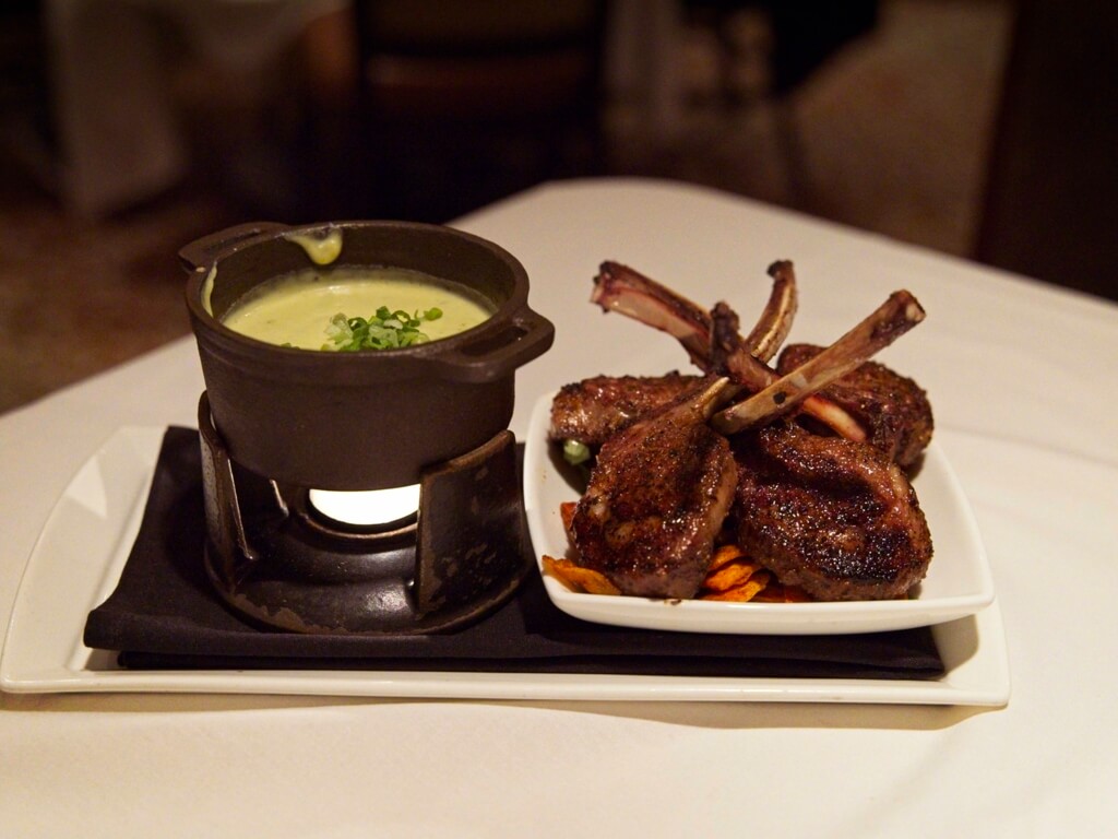 Lamb Chop Fondue At Elway's