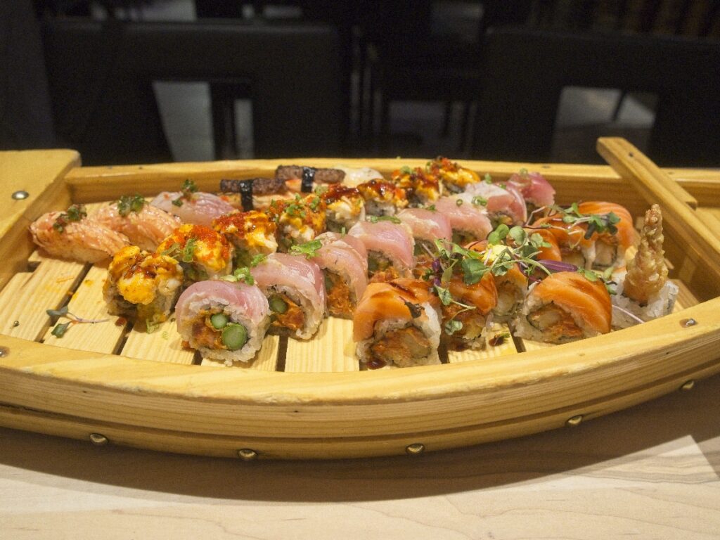 Sushi Boat At Nozomi in Denver